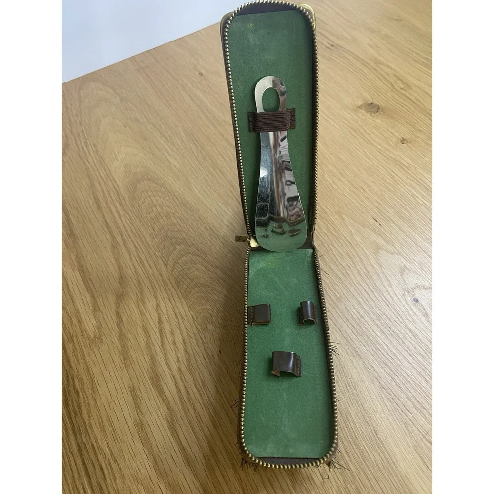 Vintage Golden Seal West Germany Brush & Shoe Horn Travel Grooming Set